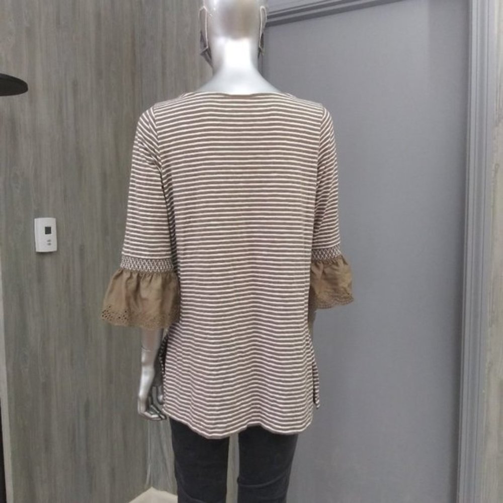 J.Jill Cotton Jersey with Eyelet Cuffs - Picture 5 of 6